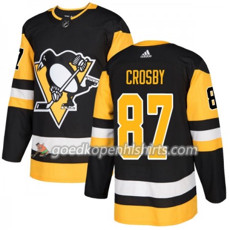 Pittsburgh Penguins Sidney Crosby 87 Adidas 2017-2018 Zwart Authentic Shirt - Mannen